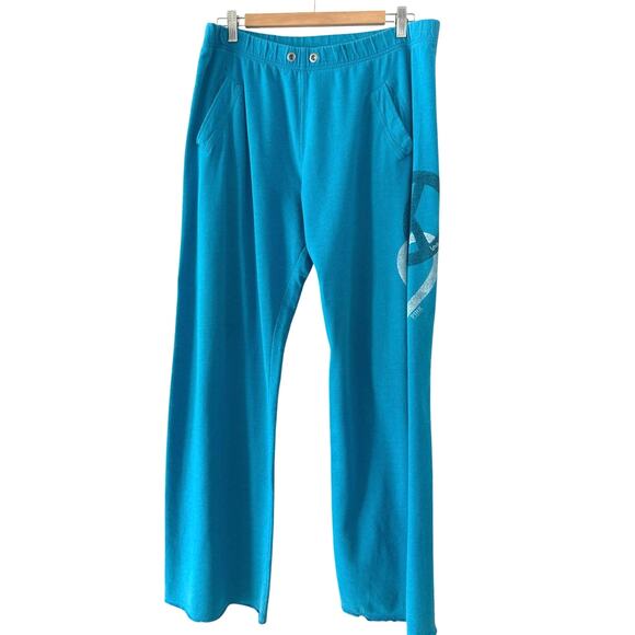 Vintage 2000’s Victoria’s Secret pink pants blue wide leg SzM